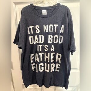Graphic Tee "It's Not a Dad Bod It's a Father Figure" - Navy
